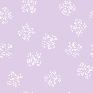 Note music line seamless pattern 스톡 일러스트