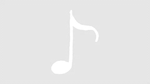 Note music sign hand-drawn scribble animation. Pen marker doodle style. Ske.. Stock Footage 309343554
