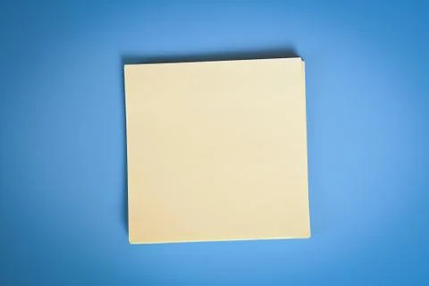 Note over blue background Foto stock