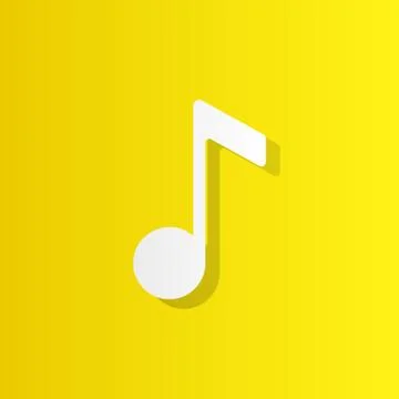 Note, overtone white icon with shadow Stock Illustration