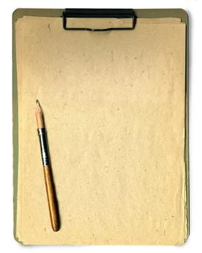 Note pad and pencil Stock Photos