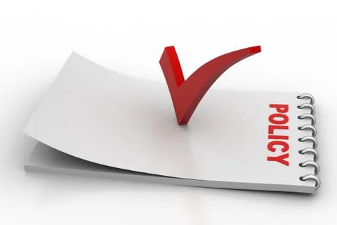 Note pad with check mark Free Stock Illustration