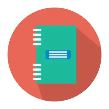 Note pad icon design with white background 스톡 일러스트