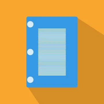 Note pad icon design with white background Stock Illustration