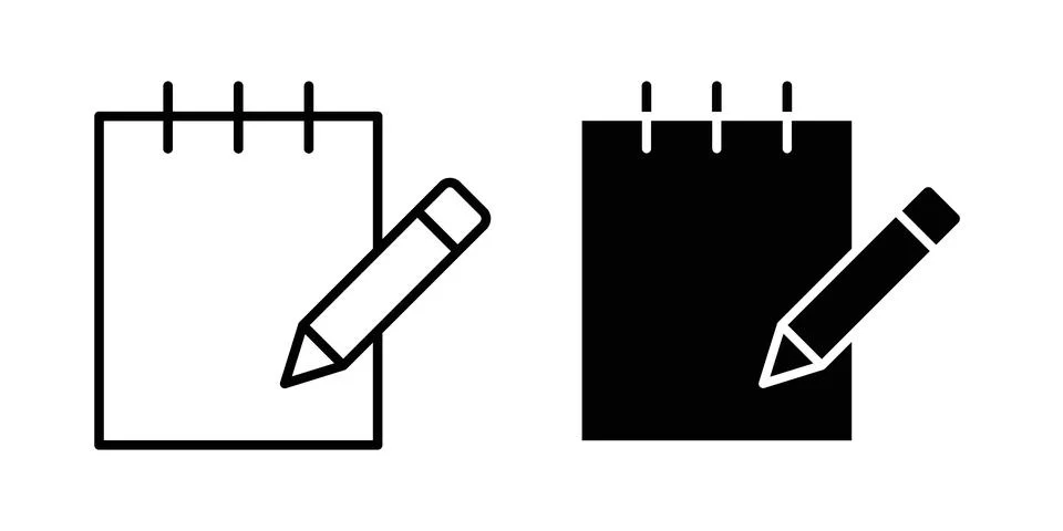 Note pad icon vector design. EPS10 Stock Illustration