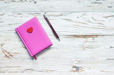 Note pad notebook  lifestyle plan idea Style Provence Foto stock