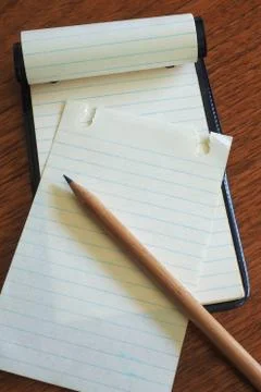 Note Pad with Pencil 2 Stock Photos