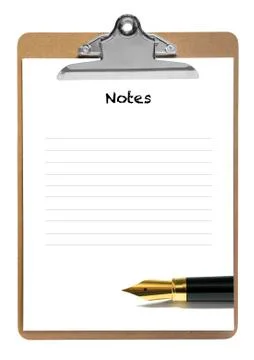 Note pad Foto stock