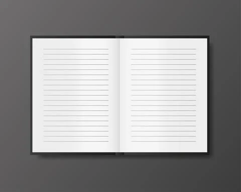 Note page mockup for cover design. Business design. Poster design. White back Stockillustratie