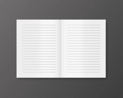 Note page mockup for cover design. Business design. Poster design. White back 库存插图