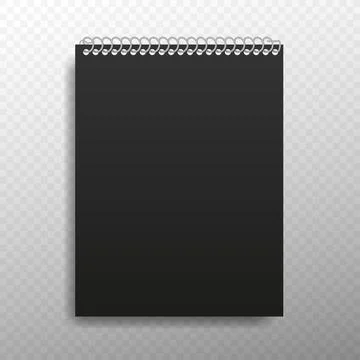 Note page mockup for cover design. Business design. Poster design. White back Stock Illustration