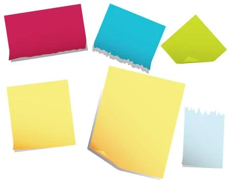 Note pages Stock Illustration