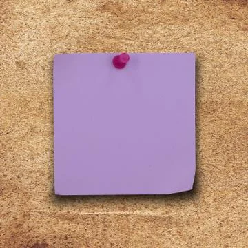 Note paper and pin Stock Photos