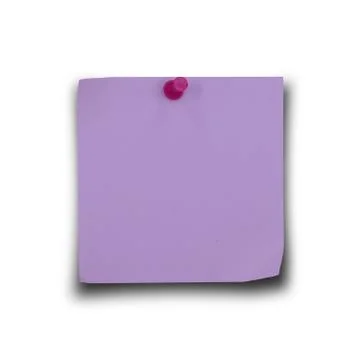 Note paper and pin Stock Photos
