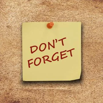 Note paper and pin Stock Photos