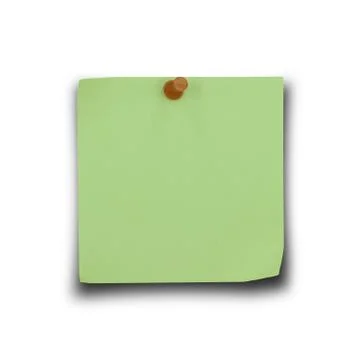 Note paper and pin Stock Photos