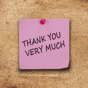 Note paper and pin Stock Photos