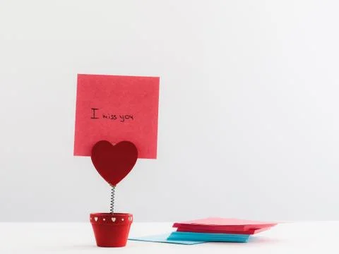 Note paper in a beautiful holder Stock Photos