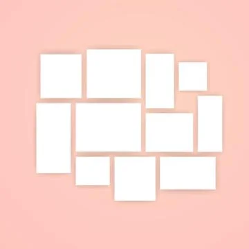 Note paper blank icon set. Vector on isolated white background. EPS 10 Stock Illustration