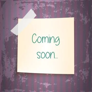 Note paper on color background Stock Illustration