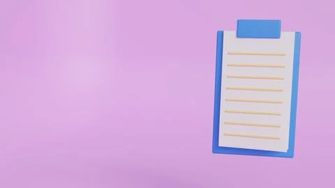 Note paper, copy space symbol concept.3D rendering イラスト素材