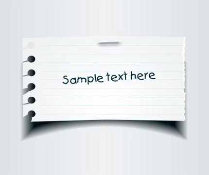 Note paper Stock Illustration