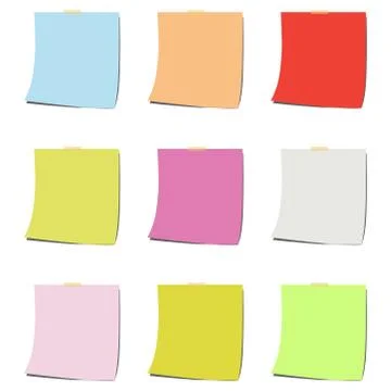 Note paper Stock Illustration