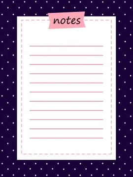 Note paper Stock Illustration