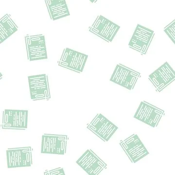 Note paper list glyph seamless pattern Stock Illustration