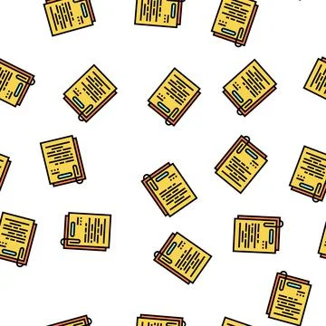 Note paper list vector seamless pattern 스톡 일러스트