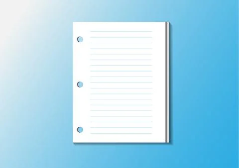 Note paper memo with line, Post it Stock Illustration