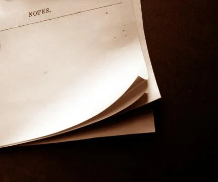 NOTE PAPER Foto stock