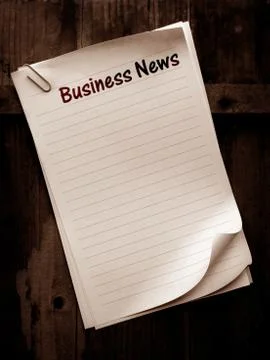 NOTE PAPER Foto stock