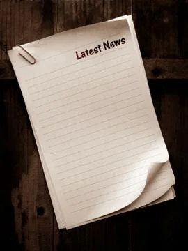 NOTE PAPER Foto stock