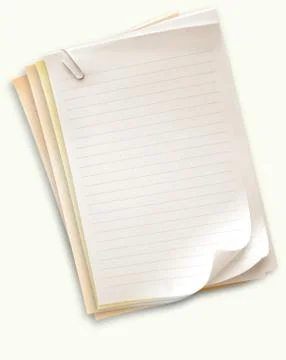 NOTE PAPER Foto stock