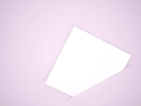 Note paper rendered on pink background イラスト素材