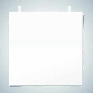 Note paper sheet Stock Illustration