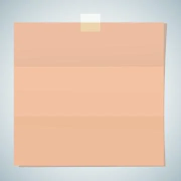 Note paper sheet Stock Illustration