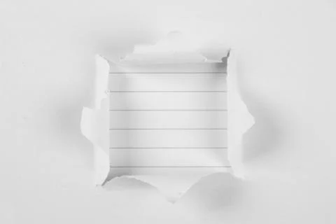 Note Paper Under Tear paper Stock Photos