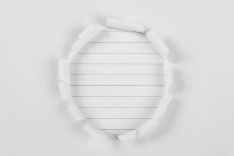 Note Paper Under Tear paper Stock Photos