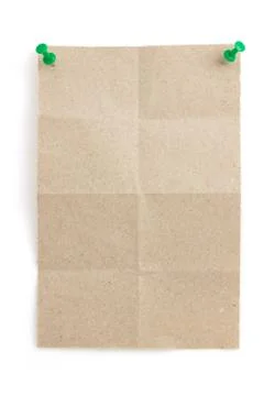 Note paper on white Stock Photos