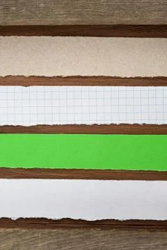 Note paper on wood Stock Photos