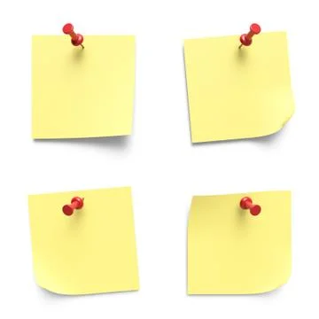 Note papers Stock Illustration