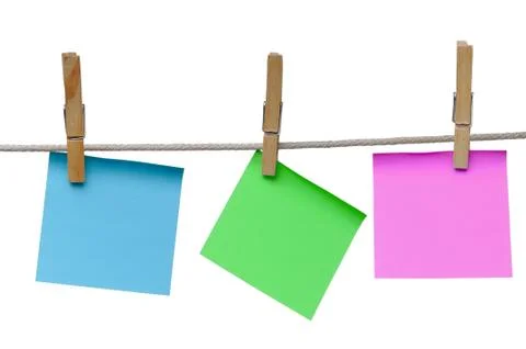 Note papers Stock Photos