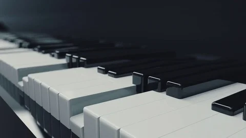 Note on the Piano Close Up Motion, 3d Loopable Animation 4k Stock Footage 72901657