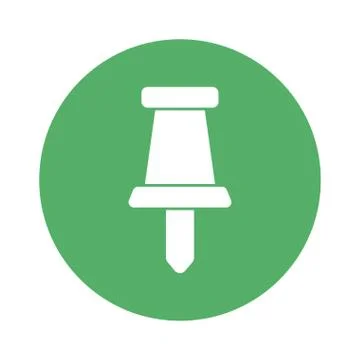 Note pin block style icon vector design Stock Illustration