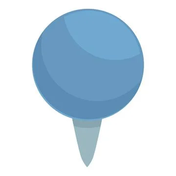 Note pin icon cartoon vector. Push paper Stock Illustration