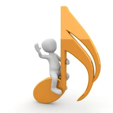 Note rider Stock Illustration