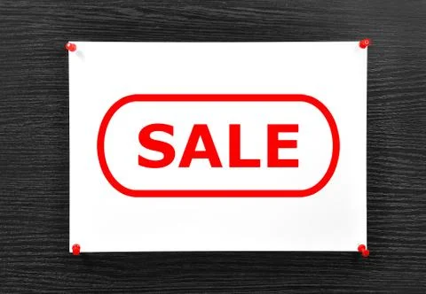 Note with sale Stock Photos