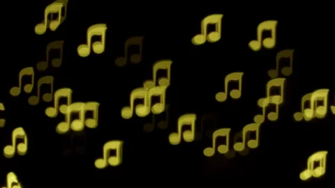 Note-shaped bokeh Stock Footage 302080778